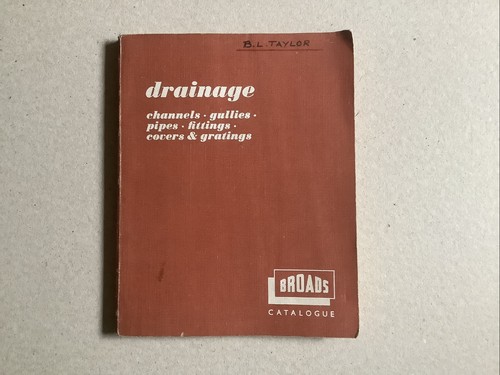 Drainage vintage catalogue - vintage,