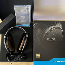 Sennheiser HD 650 Audiophile Wired Headphones Over Ear Open Back Gunmetal Black