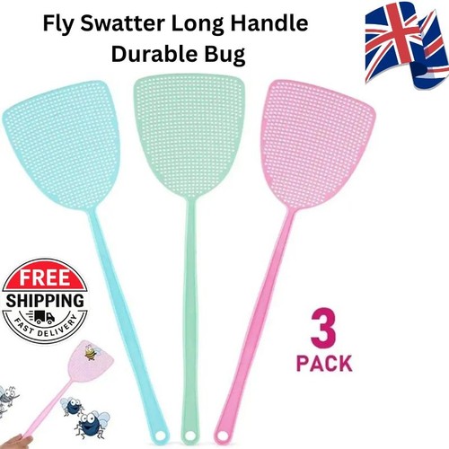 3pcs fly swatter long handle - fly,