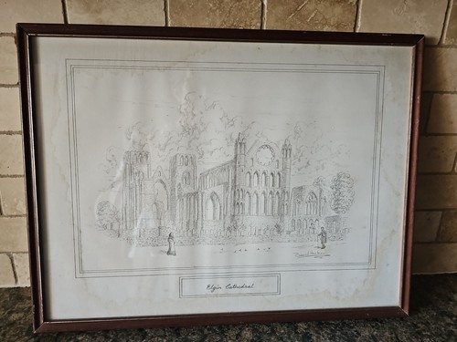 Elgin cathedral framed pencil - cathedral,