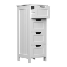 4 Drawer Modern Bedside Cabinet Nightstand Bedroom Storage Furniture Side Table