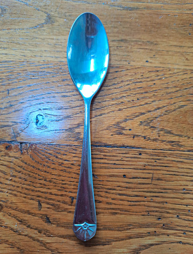 Stainless steel spoon - steel,