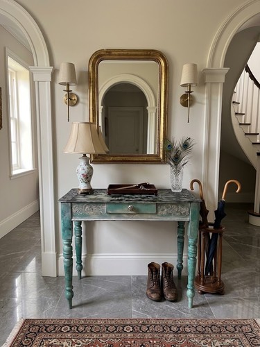 Boho chic green - green, table