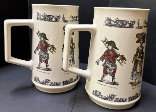 Pair vintage holkham pottery - pair,