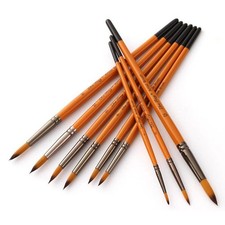 12x Artist Paint Brushes Set Acrylic Oil Watercolour Painting Craft Art Supplies