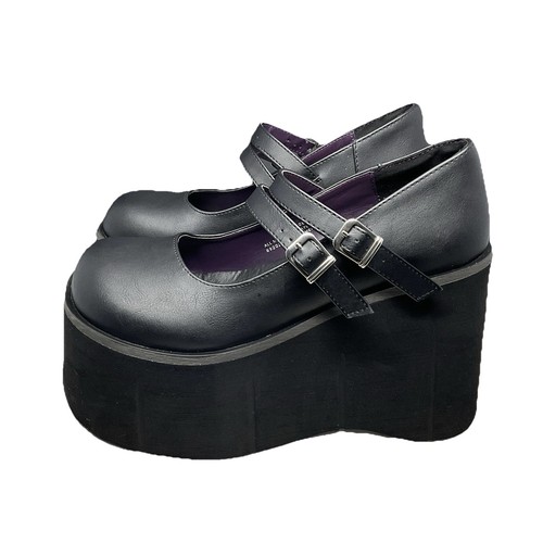Demonia kera black platform - demonia, kera-08
