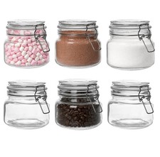 Glass storage jars - storage,