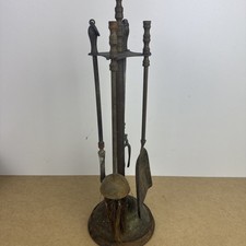 Vintage brass fireplace - vintage,