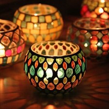 Moroccan Mosaic Glass Votive