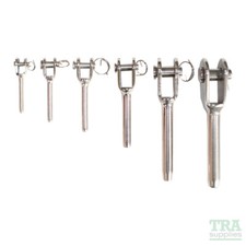 Swaged Fork Terminal Stainless Steel Jaw Rigging Wire Rope Fitting NEW