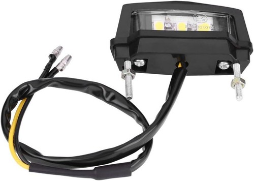 Motorcycle license plate light - license,