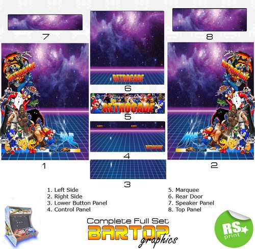 Retrocade bartop full half - retrocade, v3