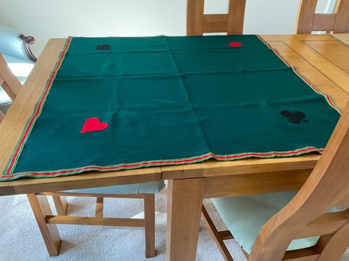 Card table cloth bridge - table,