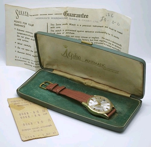 Vtg 1967 alpha automatic cal - automatic,