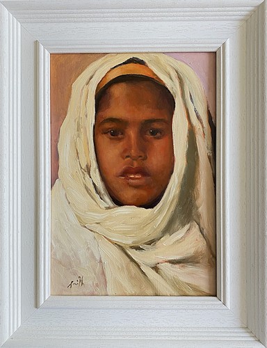 Original oil painting portrait - oil,