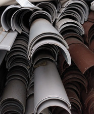 Clearance grey round gutter - -,