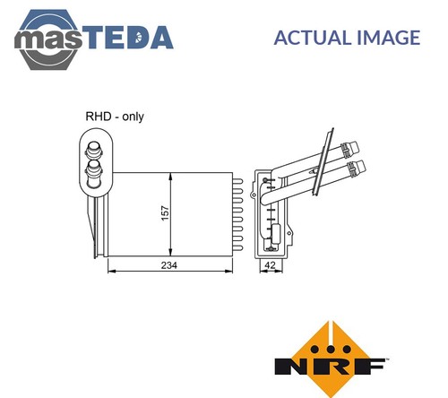 53402 heater radiator - heater,