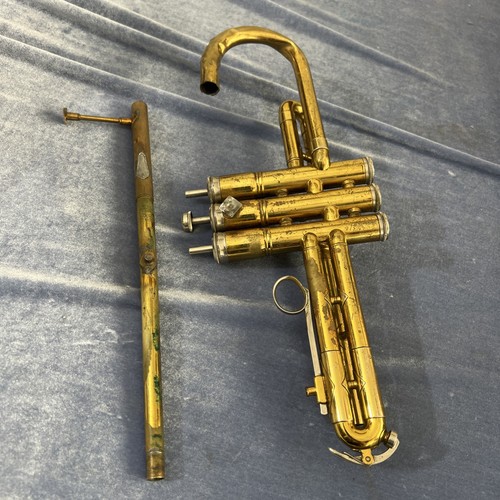 Vintage brass trumpet - brass, cornet