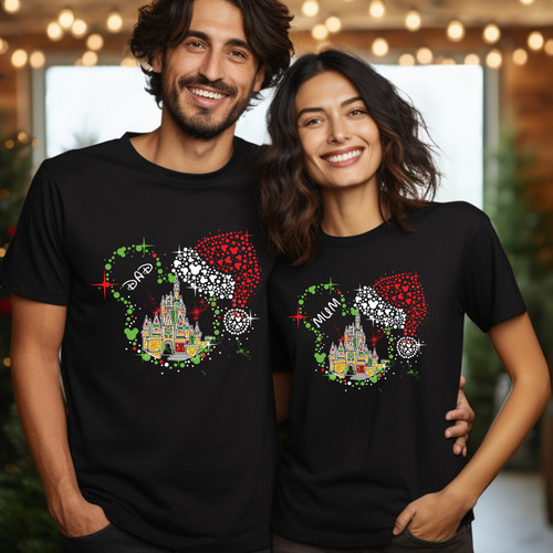 Disney castle christmas - disney, t