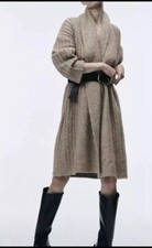 ZARA BEIGE OVERSIZED RIBBED