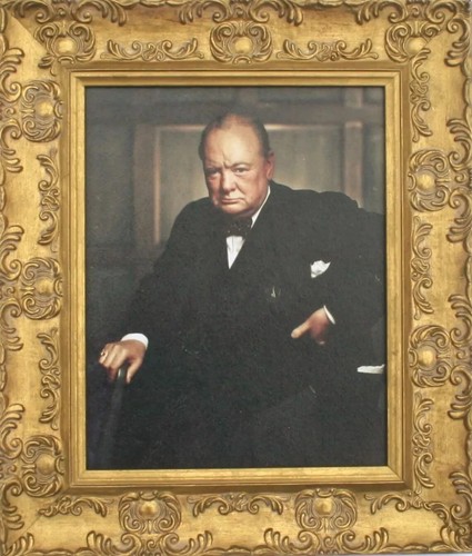 Sir winston churchill framed - sir,