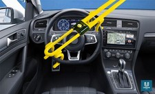 Steering wheel lock twin - lock, arm