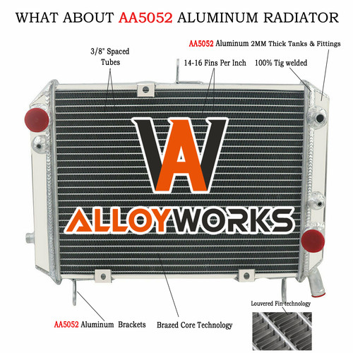 Aluminium radiator for yamaha - aluminium,