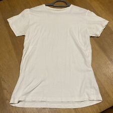 mens clothes size xs Cedarwood State White Cotton Plain Short Sleeve Top T-Shirt