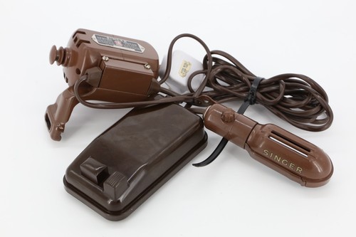 Vintage singer brown sewing - singer,