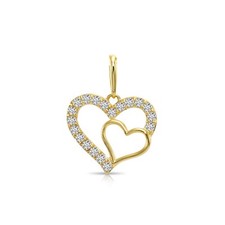 14K Real Solid Gold .17 Ctw