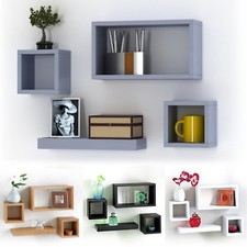 Set wooden floating - 4, cube