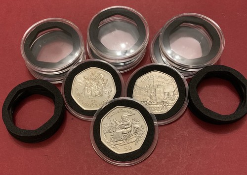 38mm clear coins holder - clear,