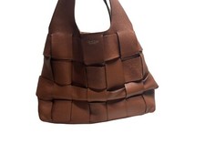 Lia Numa Brown Leather Weave