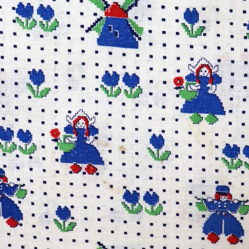 Vintage feedsack fabric 1940s - feedsack,