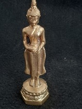 Brass buddha standing - buddha,,
