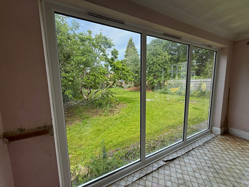 White patio door single - patio,