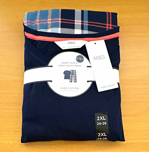 Mens cotton pyjama set 2xl - m&s,