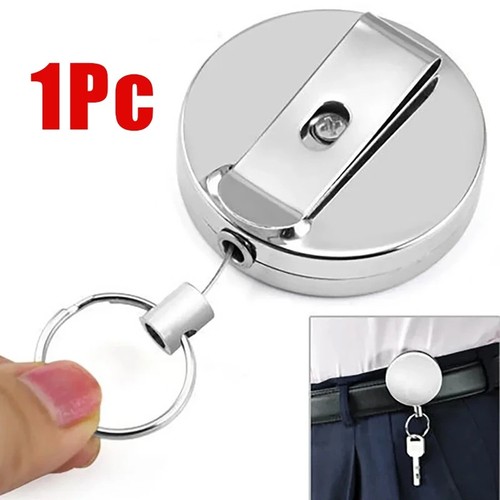 Retractable key chain ring - key,