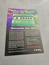 TPEEP180 MAGAZINE ADVERT 11X8" LINE 6 - DELAY & ECHO EFFECTS 