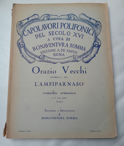 Old amfiparnaso comedy - o.old, l'amfiparnaso