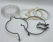 Kilner Style (Arc) Lid Clasp 3 Seals French Glass Store Top W:9.5cm Seals W:7cm