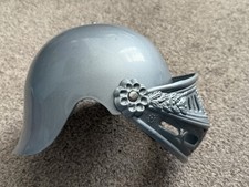 Kids Silver Plastic Medieval Knights Helmet