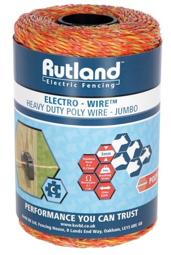 Rutland electric fence poly - rutland, hd
