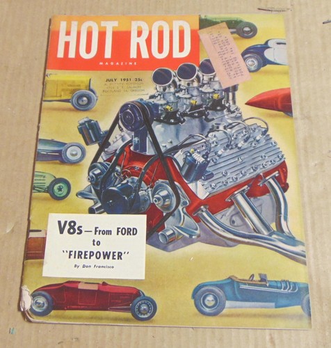 Hot rod magazine july - hot, 1951
