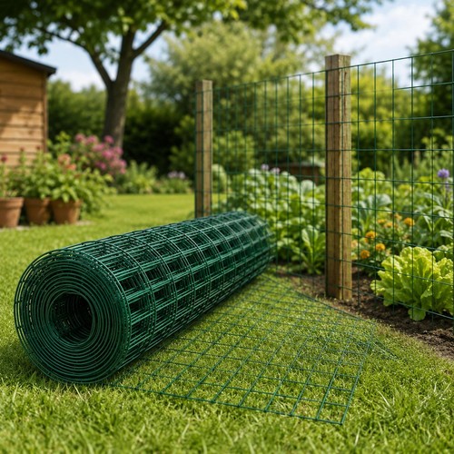 Green pvc coated - green, steel