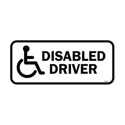 Disabled driver self - driver, adhesive