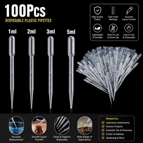 100pcs lot laboratory pipette - 100pcs/lot,