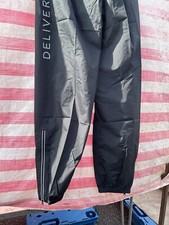 DELIVEROO CYCLING WATERPROOF BOTTOMS, TROUSERS, MOPED,  Size M/L/XL /2XL/3XL
