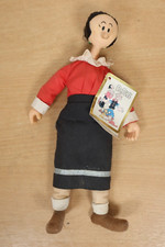 Vintage POPEYE OLIVE OYL Plush Figure Toy Doll Hamilton Presents Tags 11" 1985