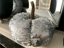 Halloween Tk Maxx Homesense Pumpkin Silver Sequins Seasonal Table Decoration
